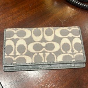 Coach Checkbook Cover